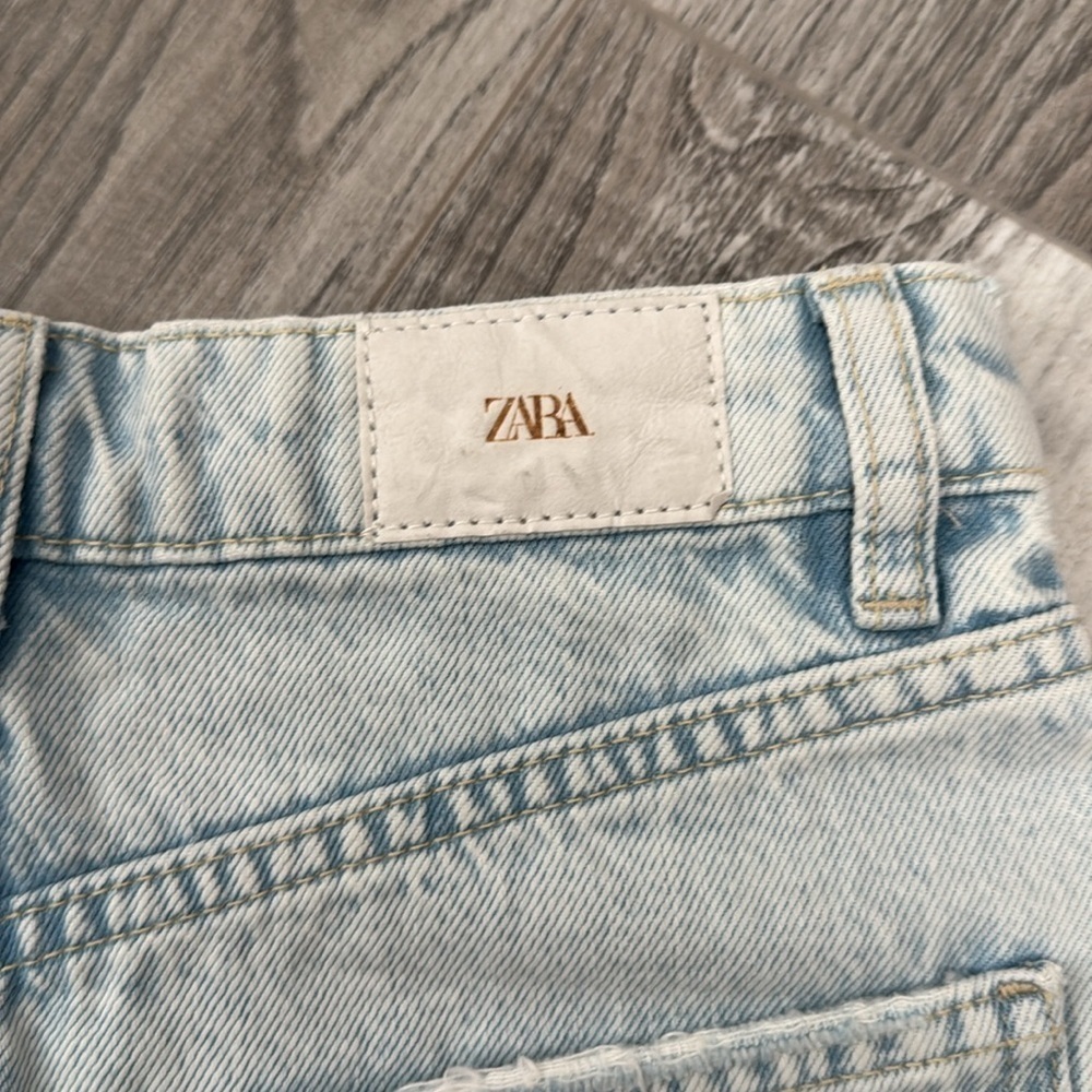 Women's Light Blue Denim Shorts - Picture 10 of 12